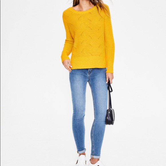 Boden Sweaters - NWT Boden Yellow Hadley Sweater, size L